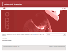 Tablet Screenshot of implantologieamsterdam.nl